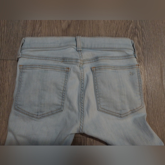 Rag & Bone Skinny Chaseys Light Blue Jeans - Picture 2 of 9